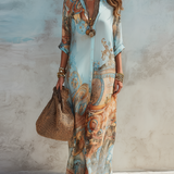 Luisa | Välimerellinen maxi chemisier -mekko