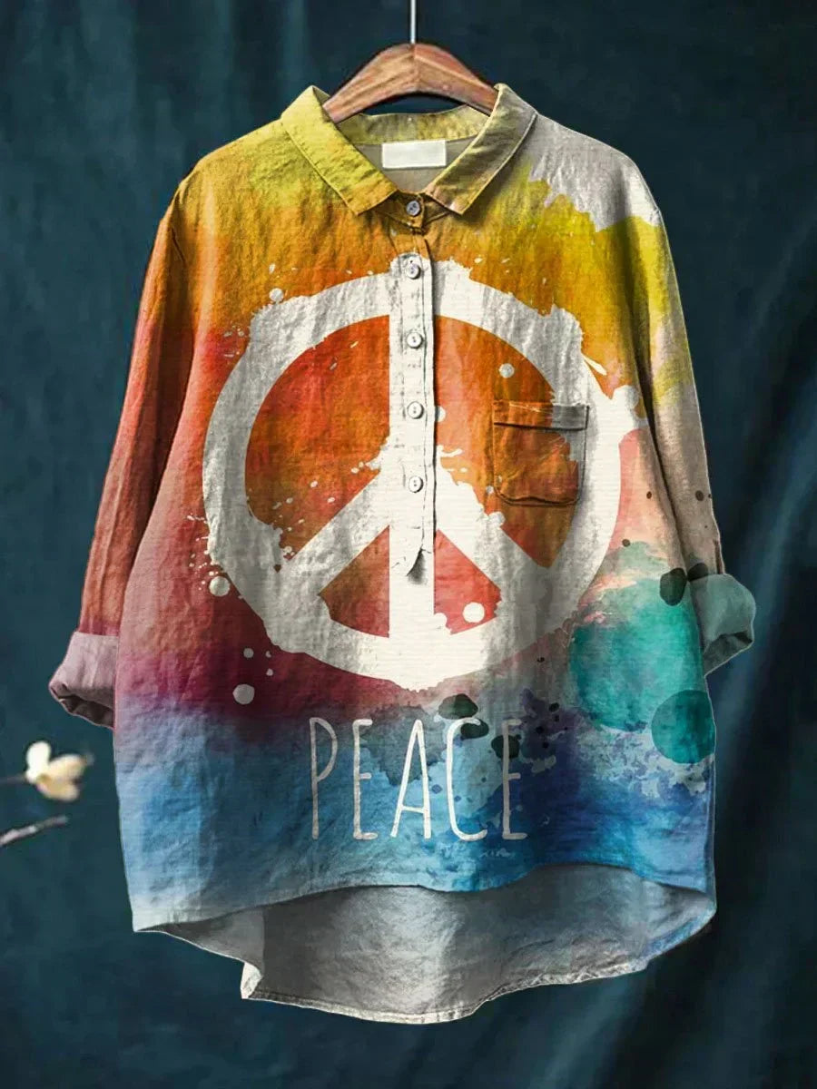 Tuotekuva – Hippie™ – Rauhanaiheinen T-paita