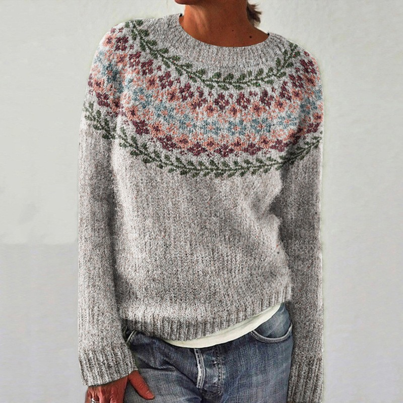 Tuotekuva – SILVIA – Naisten vintage-henkinen neule