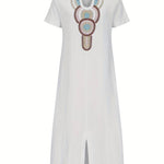 Tuotekuva – Demi™ – Boho-henkinen maksimekko halkiolla