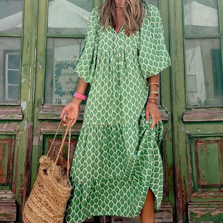 Tuotekuva – Merel™ – Boho-henkinen maksimekko