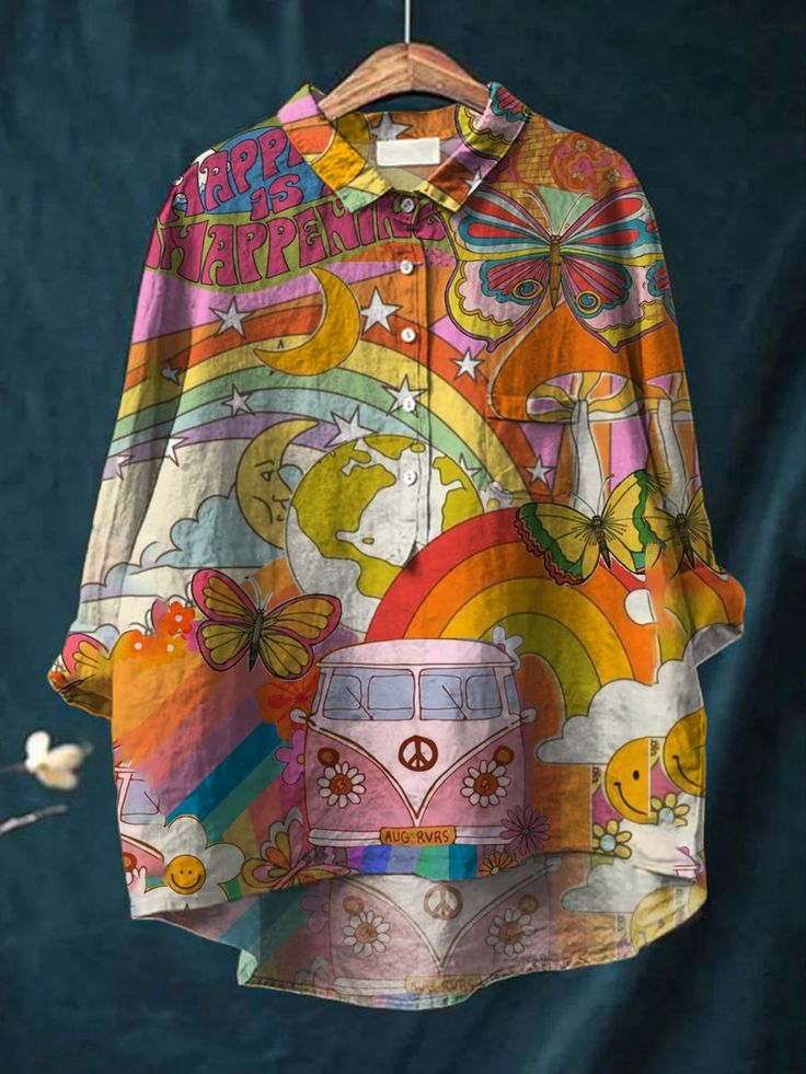 Tuotekuva – Hippie™ – Rauhanaiheinen T-paita
