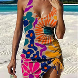 Tuotekuva – Fiesta – Kukkakuvioinen tankini shortseilla