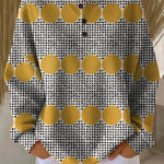 Tuotekuva – Thyra – Naisten geometrisesti kuvioitu vintage-henkinen neule