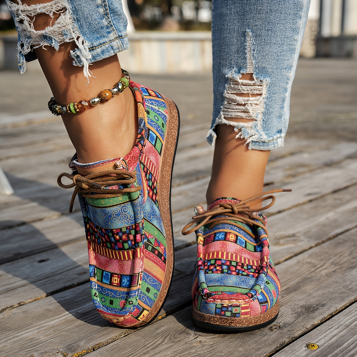 Tuotekuva – Sofia – Ortopediset nauhalliset loaferit