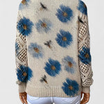 Tuotekuva – Deborah™ – Kukkakuvioinen rento neule