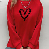 Tuotekuva – Heartzone – Rento sydänkuvioinen collegepaita
