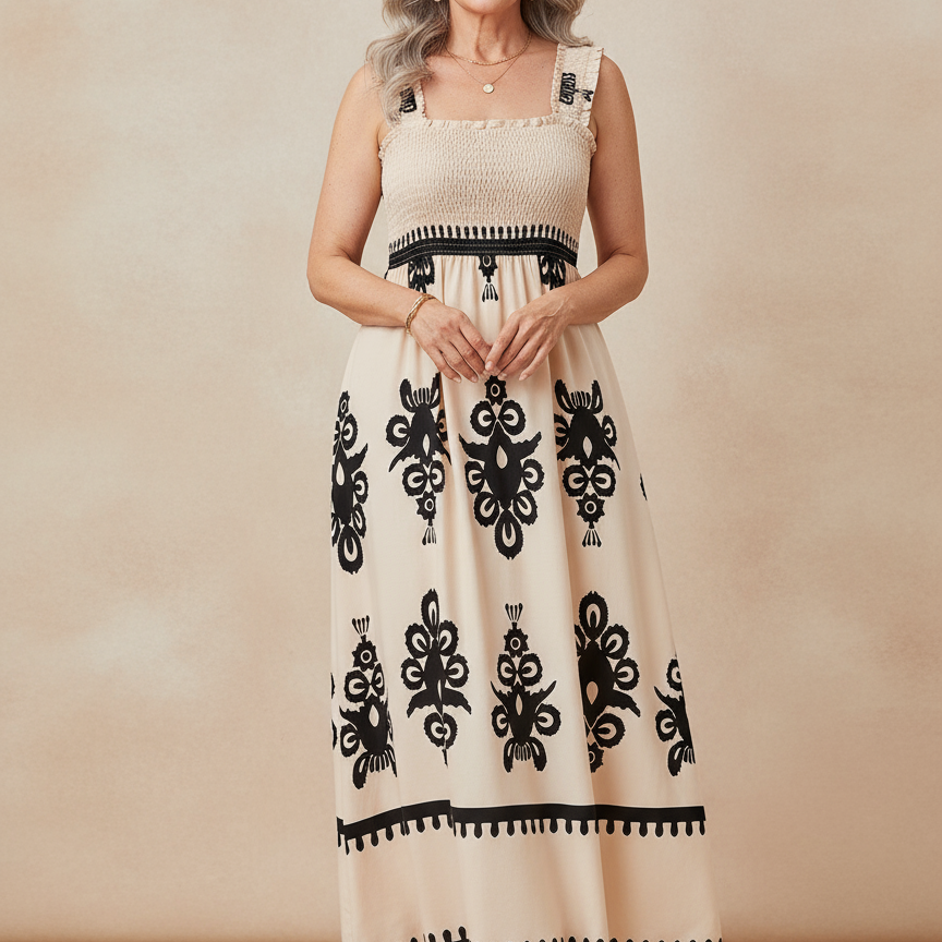 Tuotekuva – Iveth – Boho-henkinen maksimekko
