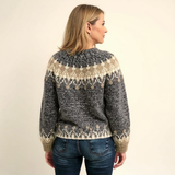 Tuotekuva – Samantha – Naisten vintage-henkinen pohjoismainen neule