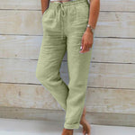 Tuotekuva – Jamie – Housut taskuilla ja kiristysnyörillä