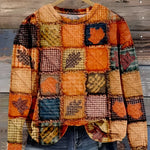 Tuotekuva – Evelien – Patchwork-kuvioinen pehmeä neule