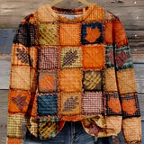 Tuotekuva – Evelien – Patchwork-kuvioinen pehmeä neule