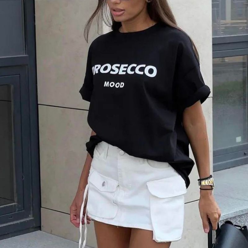 Tuotekuva – Mood – Prosecco-aiheinen T-paita